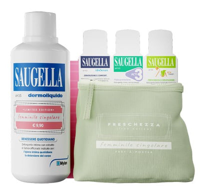 Saugella Dermoliquido 500ml Pret A Porter+3campioni+trousse