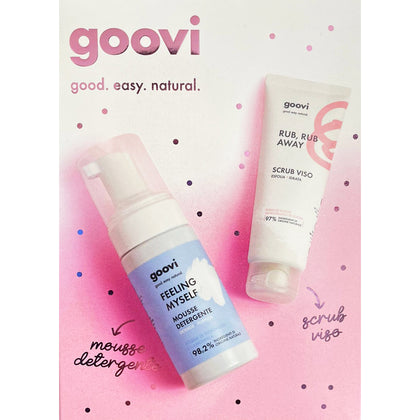 Goovi Cofanetto Mousse Detergente + Scrub Viso