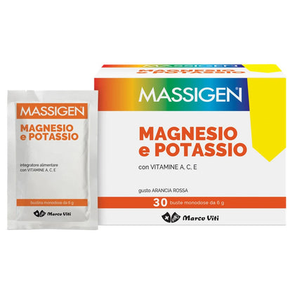 Massigen Magnesio E Potassio 24+6 Bustine