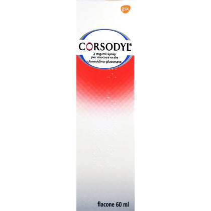 Corsodyl Spray 60ml 200mg 100ml