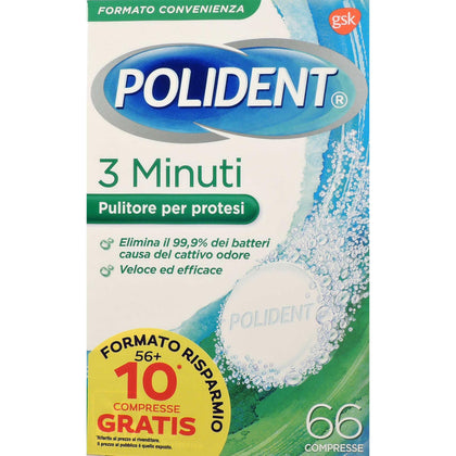 Polident 3 Minuti 66 Compresse