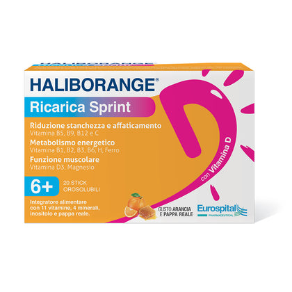 Haliborange Ricarica Sprint 20 Stick Orosolubili