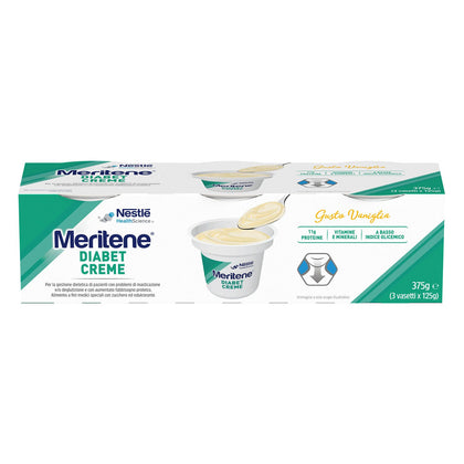 Meritene Diabet Crema Vaniglia 3x125g