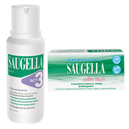 Saugella Acti3 250ml+3assorbenti Interni (scad Omaggio 3/25)