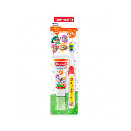 Tau Marin Set Baby Spazzolino + Dentifricio 44 Gatti