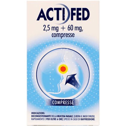 Actifed 12 Compresse 2,5mg+60mg