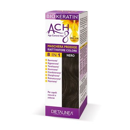 Biokeratin Ach8 Maschera Capelli Riattivatore Colore Nero