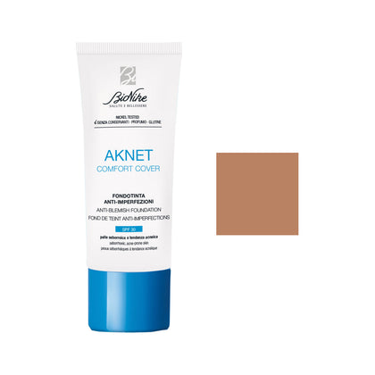 Bionike Aknet Fondotinta Comfort Cover 104 Biscuit