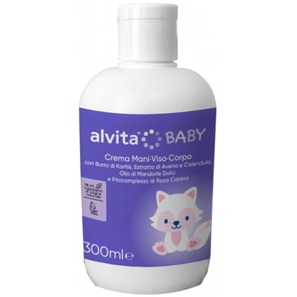 Alvita Baby Crema Mani Viso Corpo 300ml