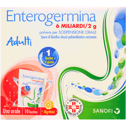 Enterogermina Os 10 Buste 6 Miliardi 2g
