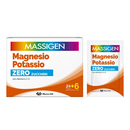 Massigen Magnesio E Potassio Zero Zuccheri 24+6 Bustine