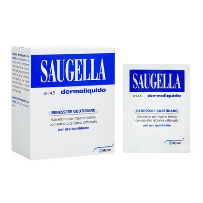 Saugella Dermoliquido Salviette Intime 10 Bustine