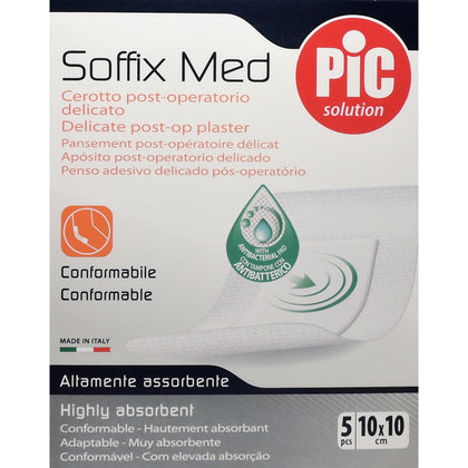 Pic Soffix Medic 10x10cm Antibatterico 5 Cerotti