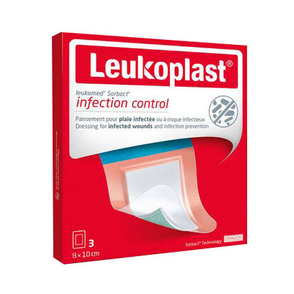 Leukomed Sorbact Infection Control 3 Cerotti 8x10cm