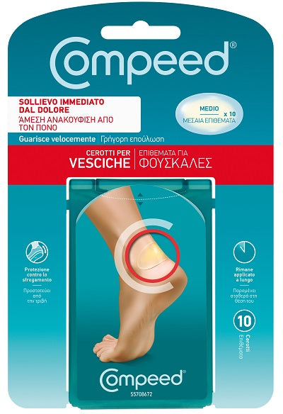 Compeed Cerotti Vesciche Medio 10 Pezzi