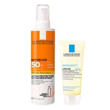 Anthelios Spray Invisibile Spf50 200ml+lipikar Olio 100ml