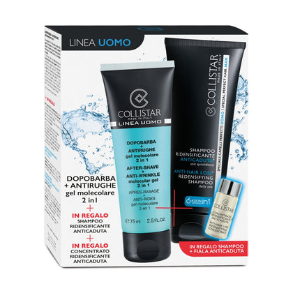 Collistar Uomo Dopobarba Rughe+shampoo Caduta+fiala Caduta