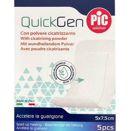 Pic Quickgen Cerotto Cicatrizzante 5x7,5cm 5 Pezzi