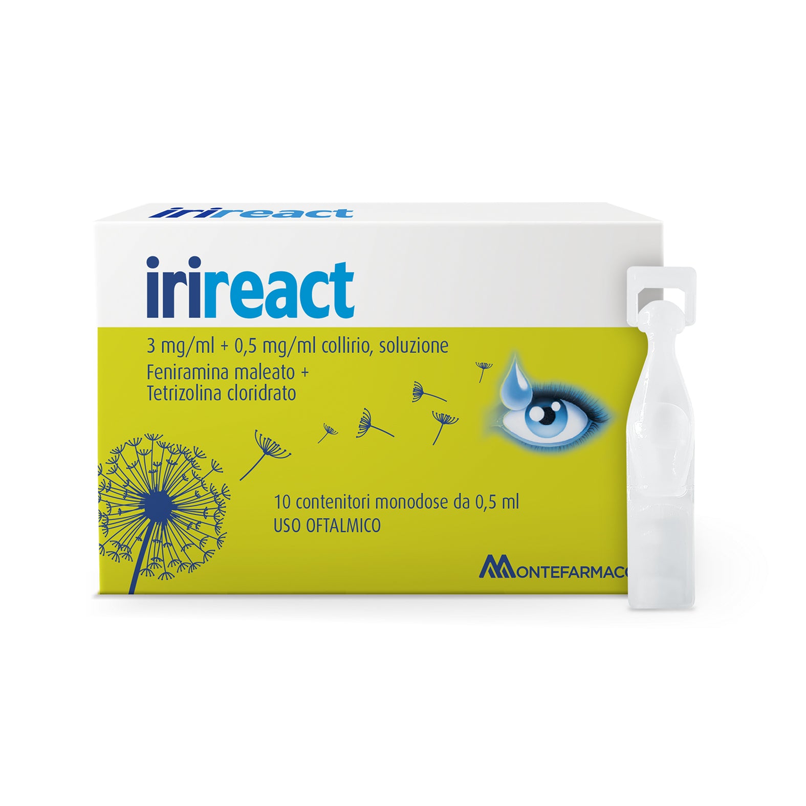 Irireact 3 Mg/ml + 0,5 Mg/ml Collirio 10 Flaconcini