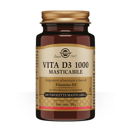 Solgar Vita D3 1000 Masticabile 100 Perle