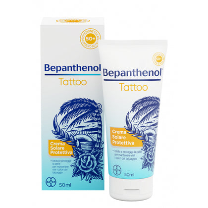 Bepanthenol Tattoo Crema Solare Spf50+ 50ml