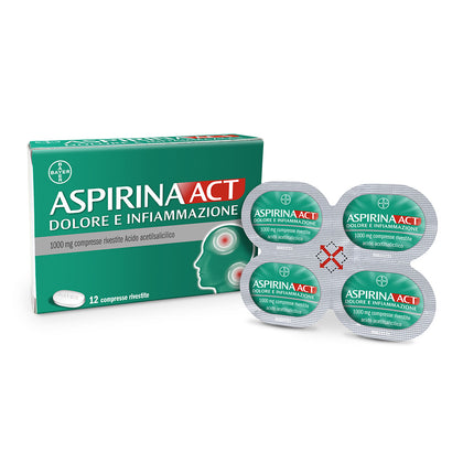 Aspirinaact Dolore Infiammazione 12 Compresse 1g