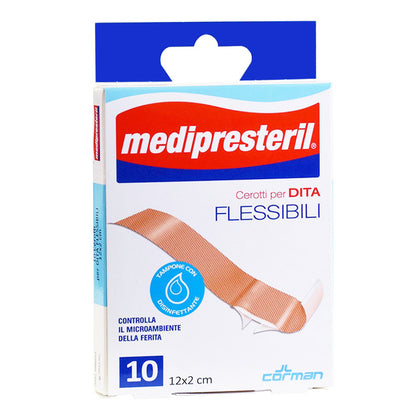 Medipresteril Cerotti Per Dita Flessibili 12x2cm 10 Pezzi