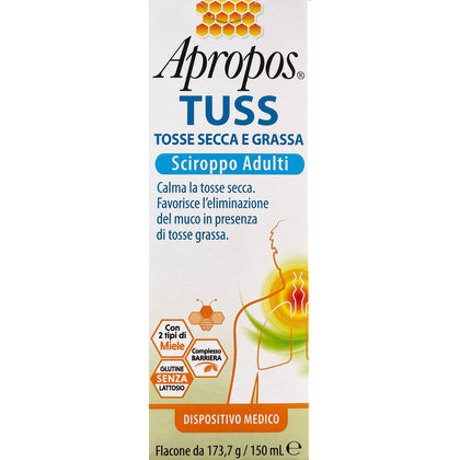 Apropos Tuss Sciroppo Tosse Secca E Grassa Adulti 150ml