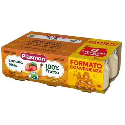 Plasmon Omogeneizzato Banana Mela 6x80g
