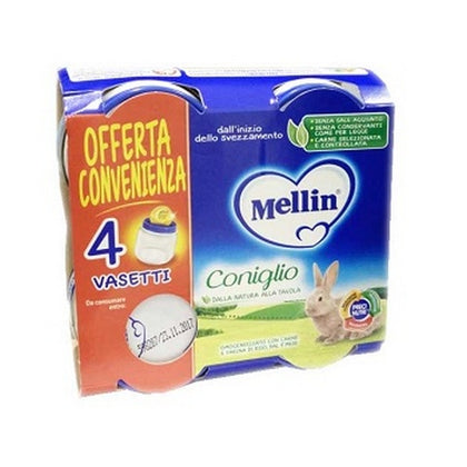 Mellin Omogeneizzato Coniglio 4x80g