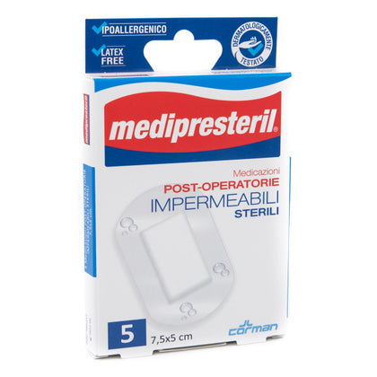 Medipresteril Cerotti Post Operatori Impermeabili 7,5x5cm