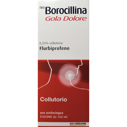 Neoborocillina Gola Dolore Collutorio 160ml (scade 9/25)