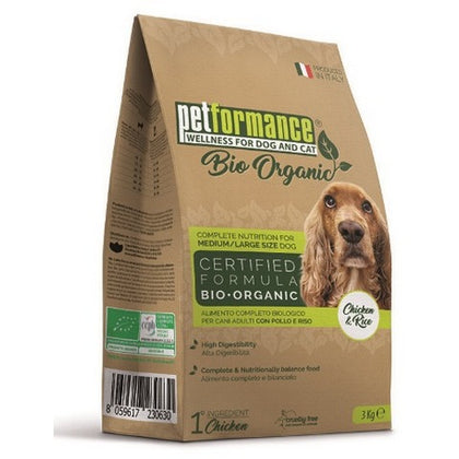 Petformance Bio Organc Crocchette Cane Pollo E Riso 3kg