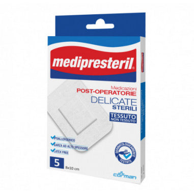 Medipresteril Cerotto Post Operatorio Tnt 8x10cm 5 Pezzi