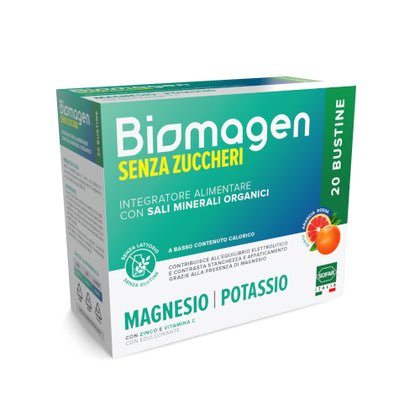 Biomagen Senza Zuccheri Magnesio E Potassio 20 Bustine
