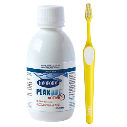 Emoform Plak Out Active Collutorio 0,20% 200ml + Spazzolino