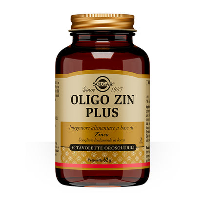 Solgar Oligo Zin Plus 50 Tavolette Orosolubili