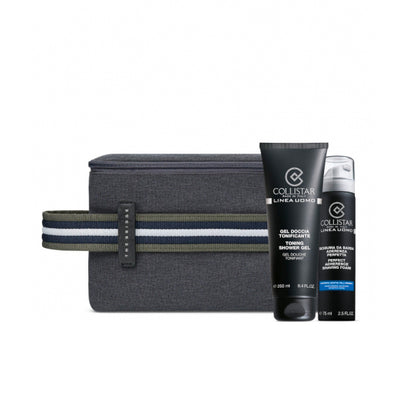 Gel Doccia Tonificante + Schiuma Barba + Travel Bag