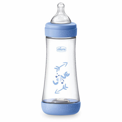 Chicco Perfect 5 Biberon Flusso Veloce 4+m Azzurro 300ml