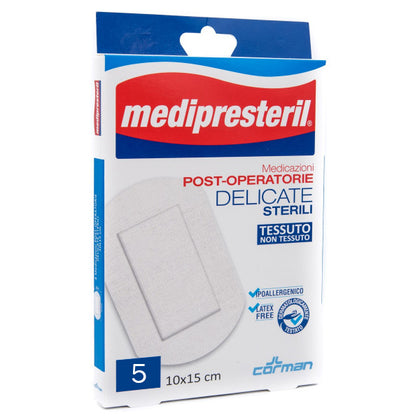 Medipresteril Cerotto Post Operatorio Tnt 10x15cm 5 Pezzi