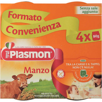 Plasmon Omogeneizzato Manzo 4x80g