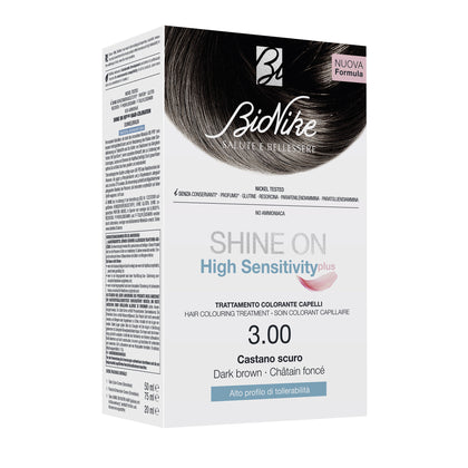Bionike Shine On High Sensitivity Plus 3.00 Castano Scuro