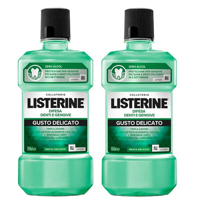 Listerine Collutorio 2x500 Ml Denti Gengive Gusto Delicato