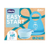 Chicco Set Pappa Silicone Azzurro 6m+