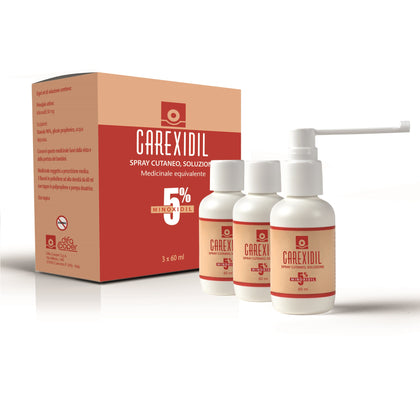 Carexidil 3 Flacone Soluzione Cutaneo 60ml 5%