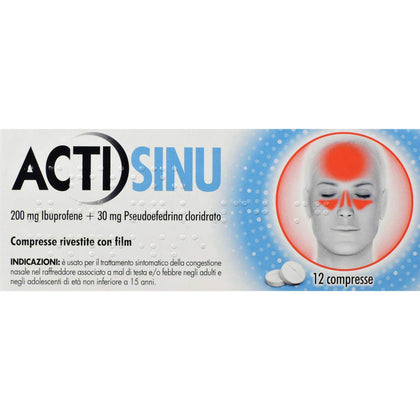 Actisinu 12 Compresse 200mg+30mg