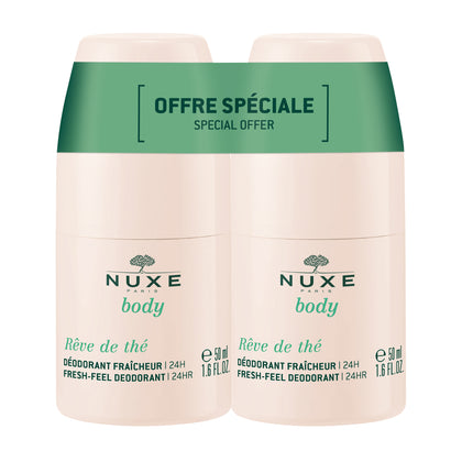 Nuxe Body Reve De The Deodorante Roll On 24h 2x50ml