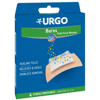 Urgo Ustioni E Ferite Superficiali 4 Cerotti Sterili 10x7cm