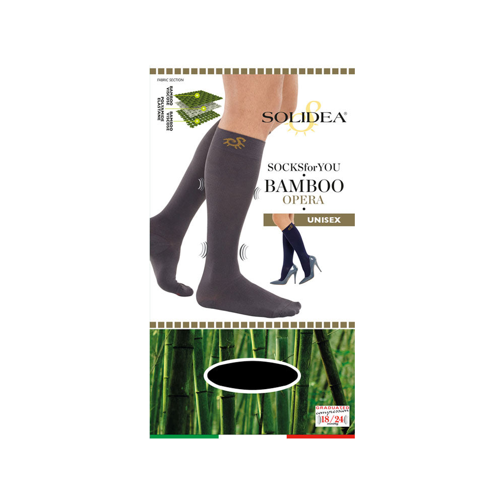 Solidea Gambaletto Socks For You Bamboo Opera Nero M