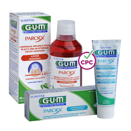 Gum Paroex Collutorio 0,20% + Gum Paroex Dentifricio 0,06%